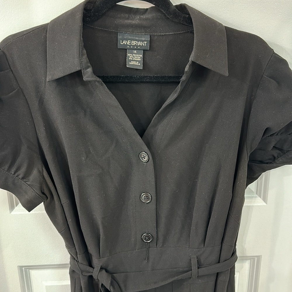 Lane Bryant retro style black dress